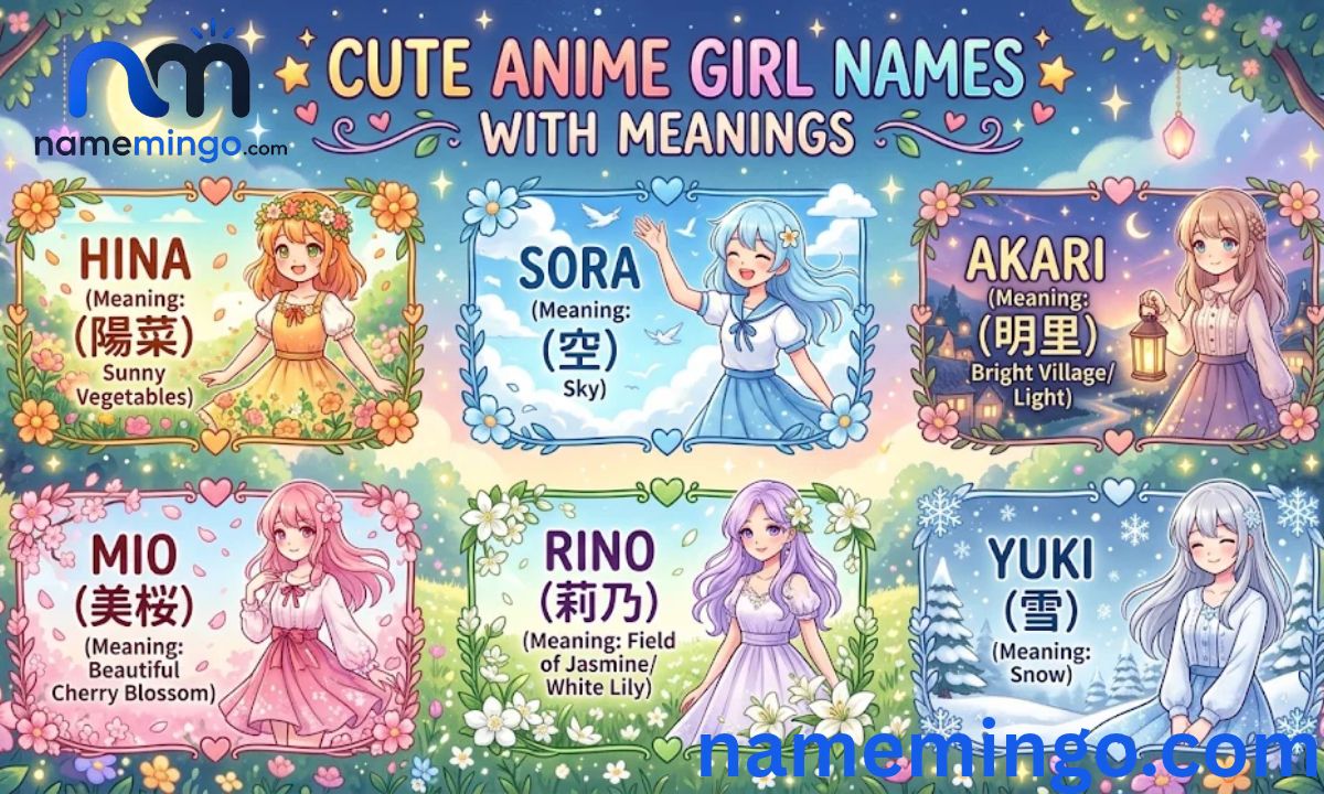 Cute Anime Girl Names With Meanings