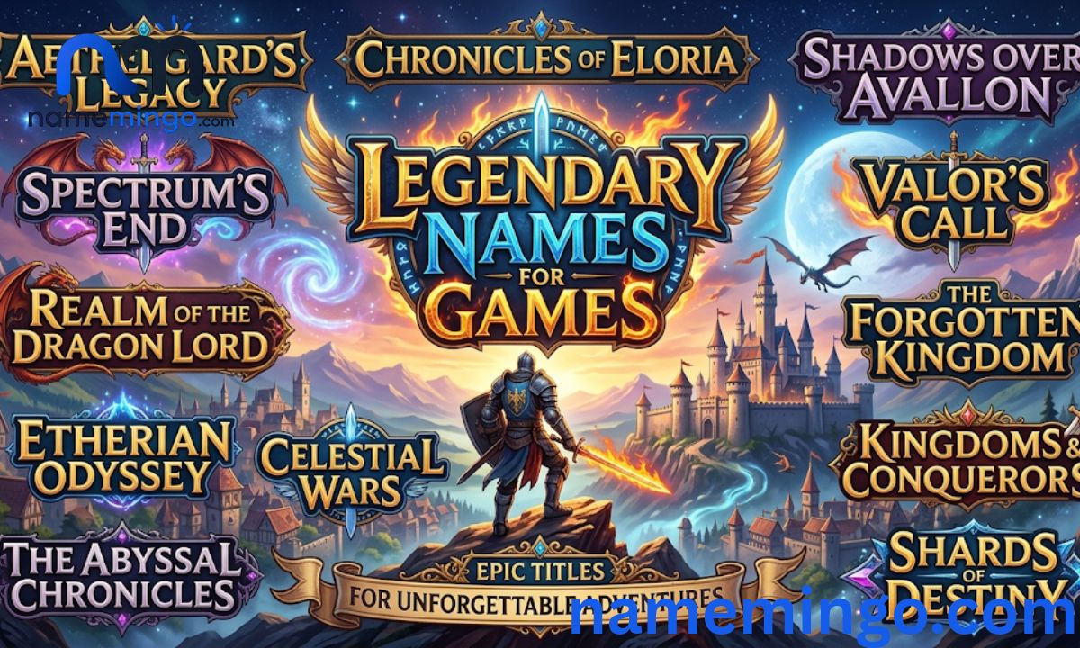 Legendary Names for Games