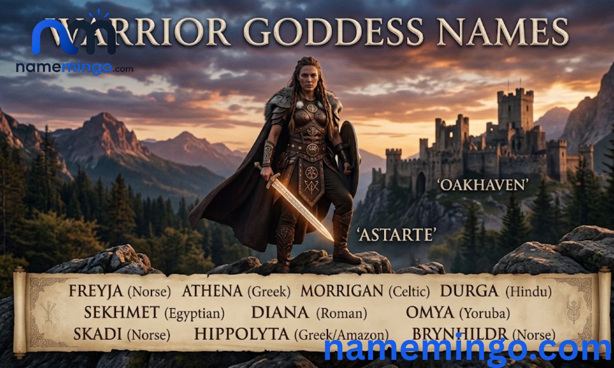 Warrior Goddess Names