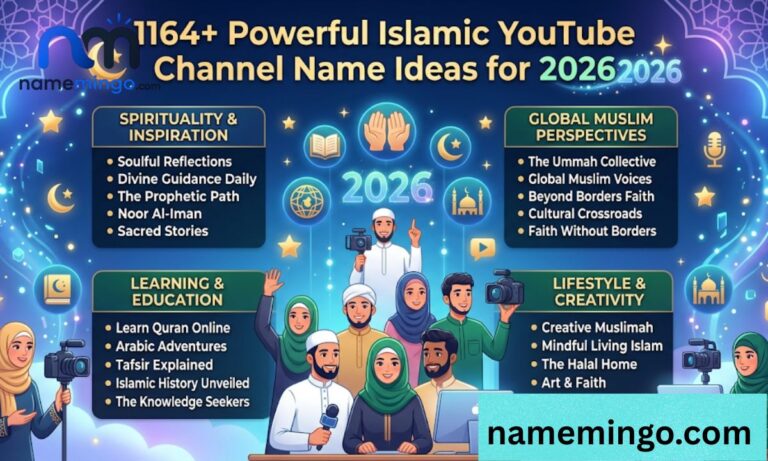 _1164+ Powerful Islamic YouTube Channel Name Ideas 2026