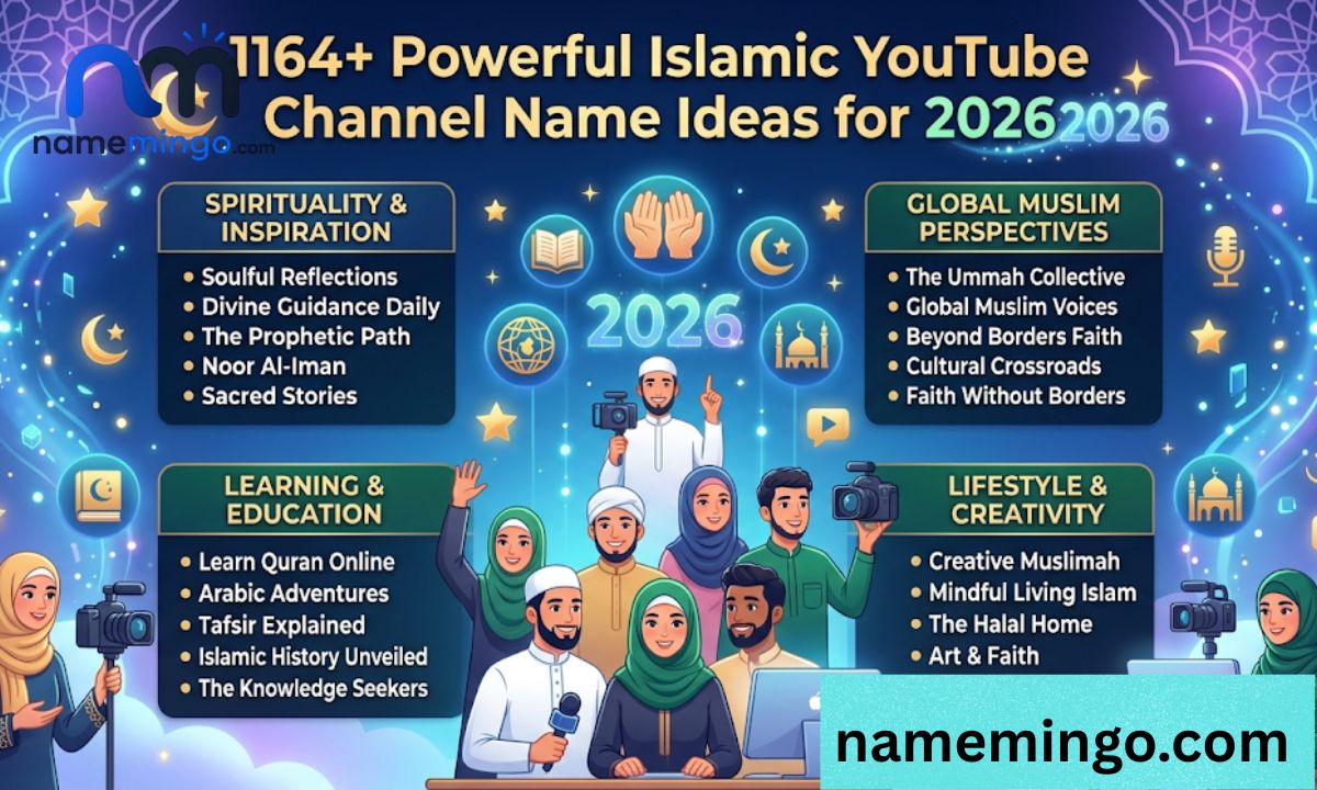 _1164+ Powerful Islamic YouTube Channel Name Ideas 2026