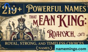 _219+ Powerful Names That Mean King Royal, Strong, and Timeless Choices