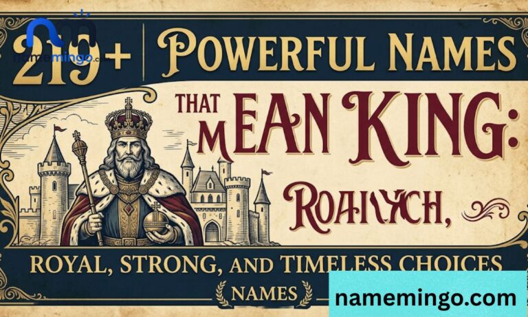 _219+ Powerful Names That Mean King Royal, Strong, and Timeless Choices