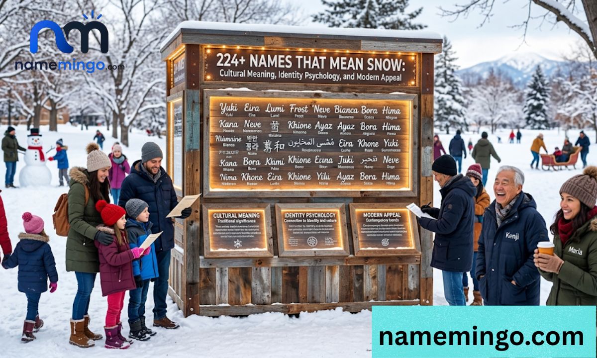 224+ Names That Mean Snow Cultural Meaning, Identity Psychology, and Modern Appeal