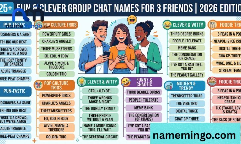 225+ Fun & Clever Group Chat Names for 3 Friends 2026