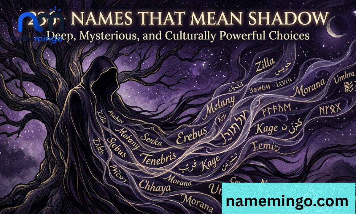 236+ Names That Mean Shadow Deep, Mysterious, and Culturally Powerful Choices
