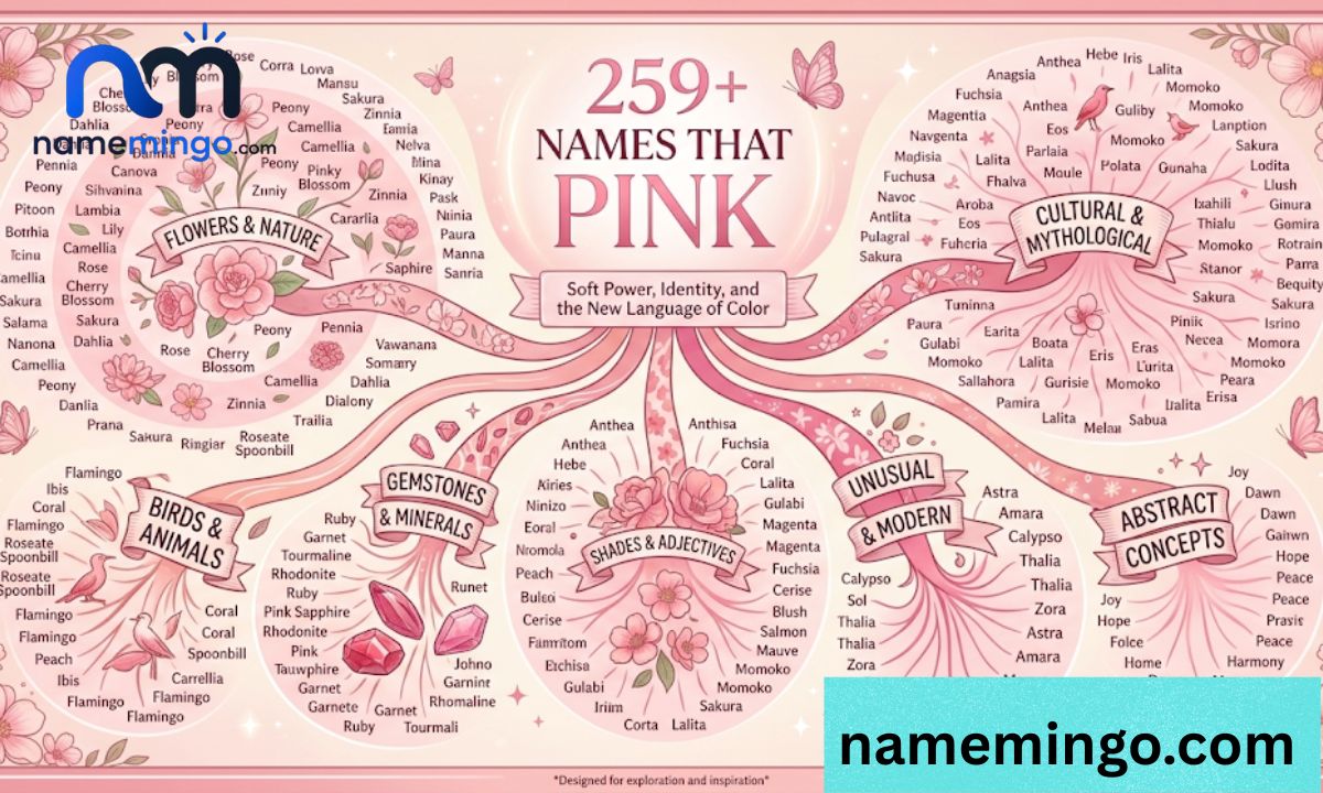 259+ Names That Mean Pink Soft Power, Identity, and the New Language of Color
