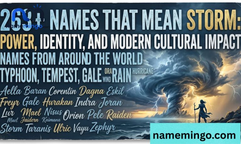 263+ Names That Mean Storm Power, Identity, and Modern Cultural Impact