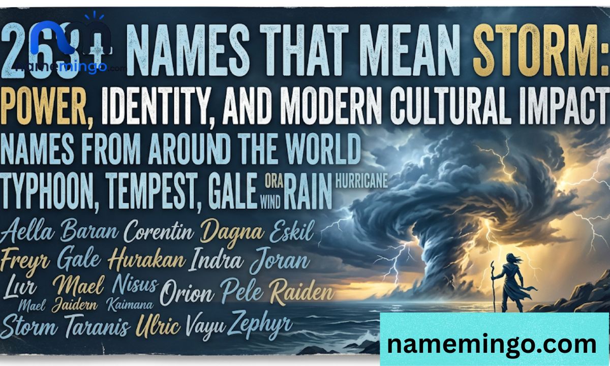 263+ Names That Mean Storm Power, Identity, and Modern Cultural Impact