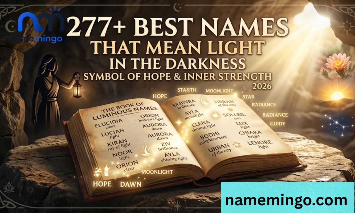 _277+ Best Names That Mean Light in the Darkness Symbol of Hope & Inner Strength 2026