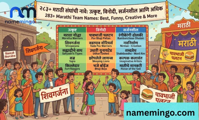 283+ Marathi Team Names Best, Funny, Creative & More