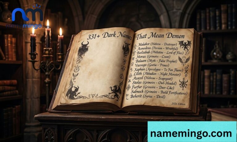 331+ Dark Names That Mean Demon (Mythical, Powerful & Mysterious Choices 2026)