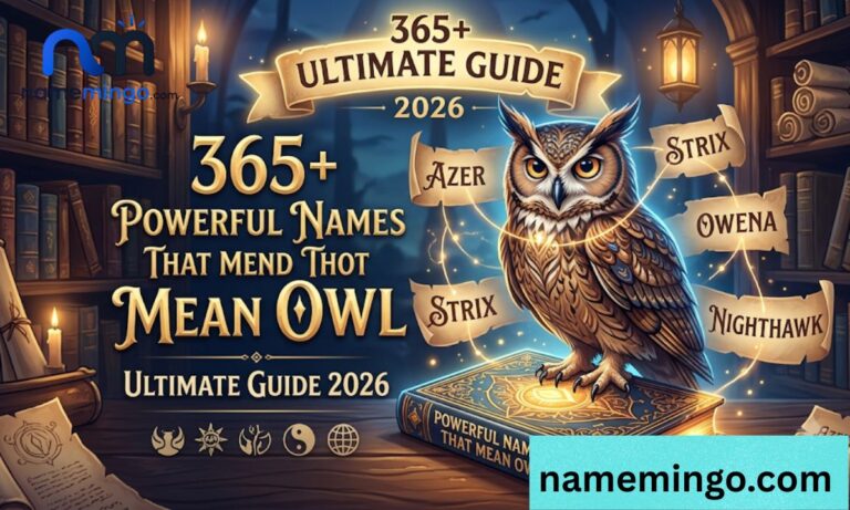 365+ Powerful Names That Mean Owl Ultimate Guide 2026