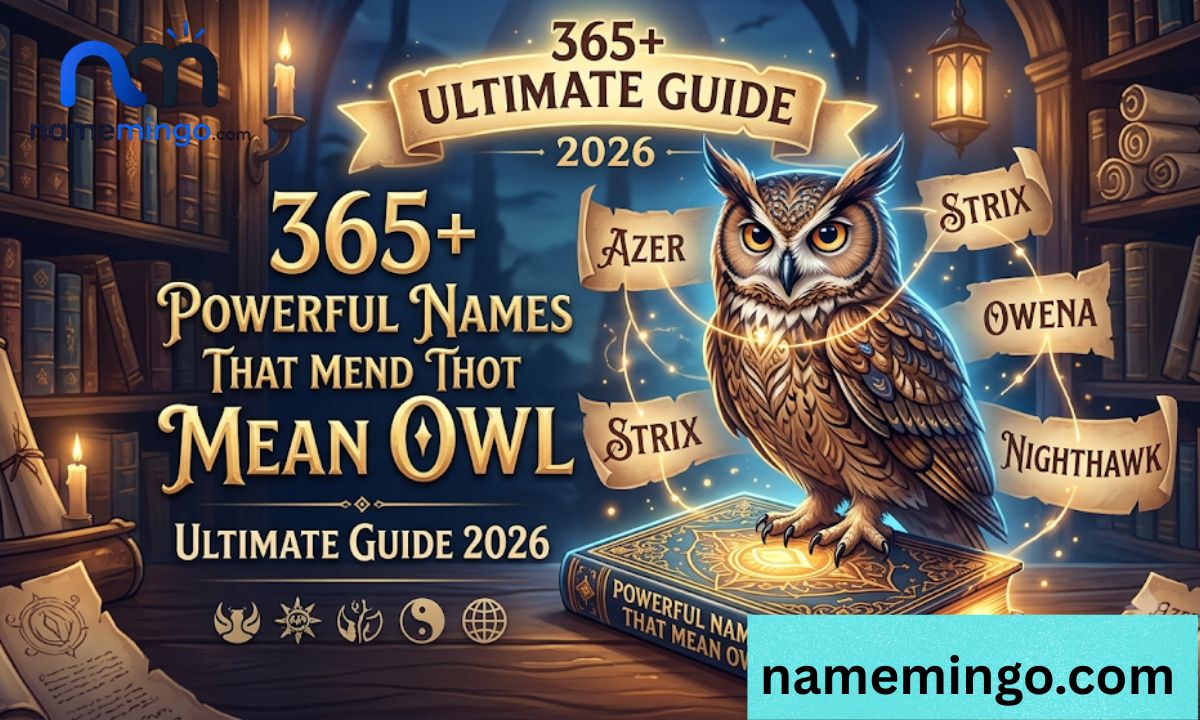 365+ Powerful Names That Mean Owl Ultimate Guide 2026