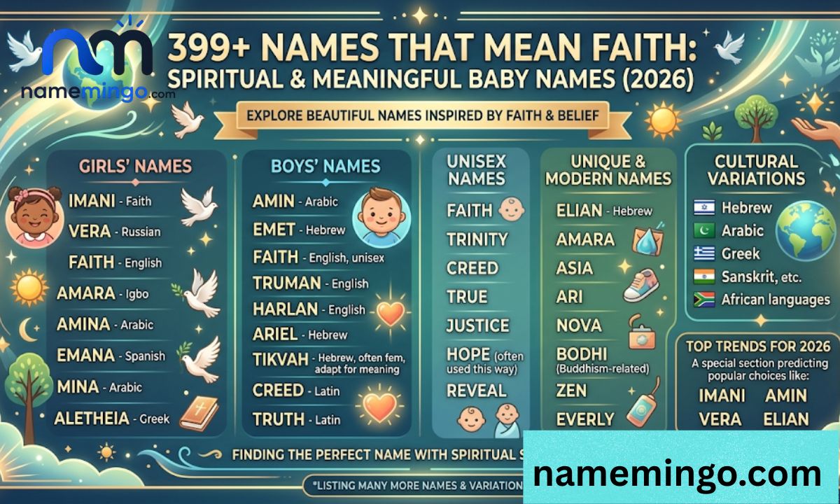 399+ Names That Mean Faith Spiritual & Meaningful Baby Names 2026