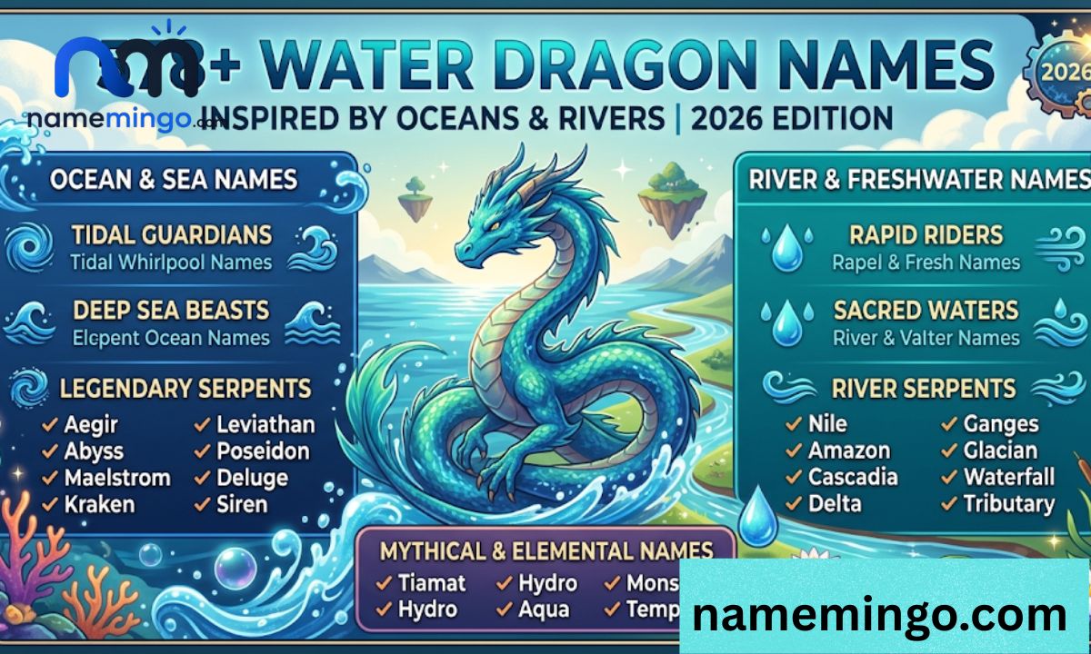 578+ Water Dragon Names Inspired by Oceans and Rivers 2026