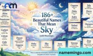 186+ Beautiful Names That Mean Sky (with Meanings)