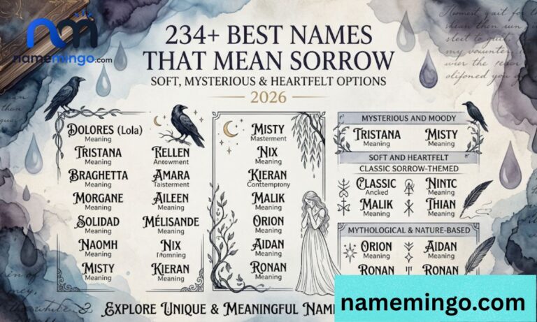 _234+ Best Names That Mean Sorrow Soft, Mysterious & Heartfelt Options 2026