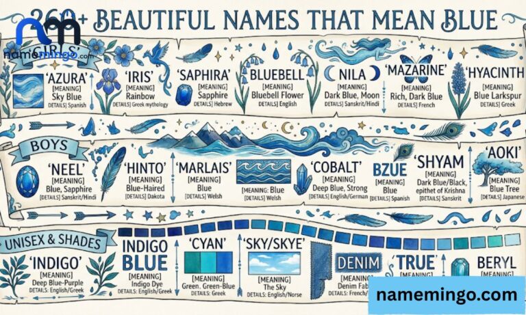 260+ Beautiful Names That Mean Blue (with Meanings & Origins) 