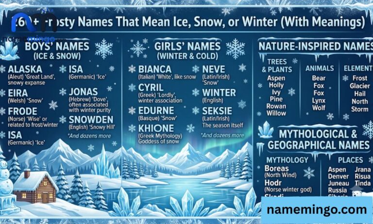 260+ Frosty Names That Mean Ice, Snow, or Winter (With Meanings) 