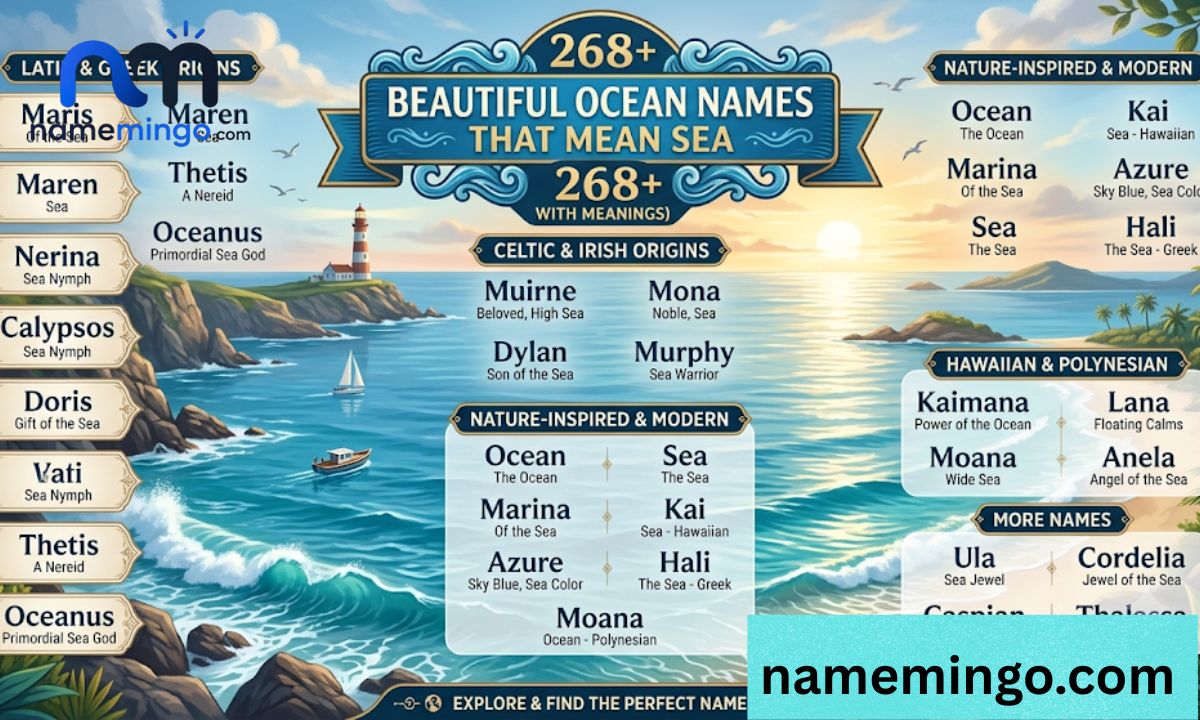 _268+ Beautiful Ocean Names That Mean Sea (With Meanings)