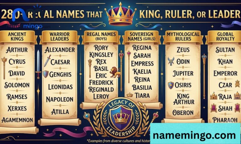 280+ Regal Names That Mean King, Ruler, or Leader 