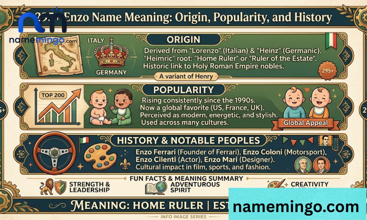 _295+Enzo Name Meaning Origin, Popularity, and History