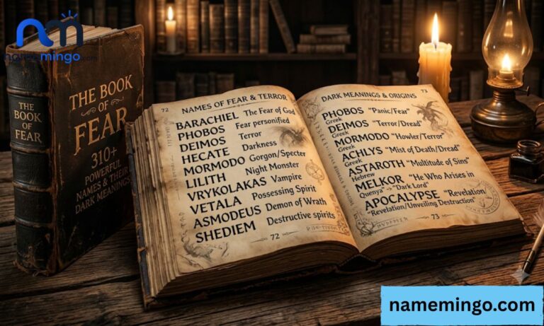 310+ Powerful Names That Mean Fear (and Their Dark Meanings) 