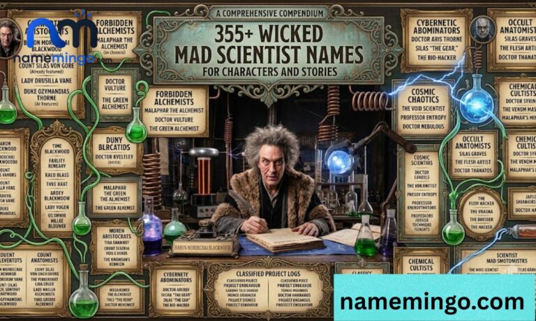 _355+ Wicked Mad Scientist Names for Characters and Stories