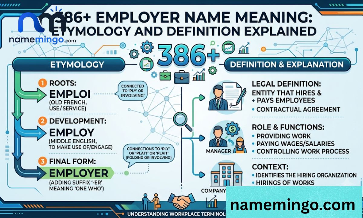 _386+Employer Name Meaning Etymology and Definition Explained