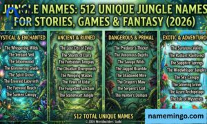 Jungle Names 512 Unique Jungle Names for Stories, Games & Fantasy (2026)