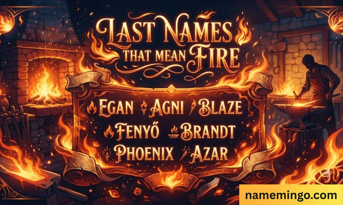 Last Names That Mean Fire