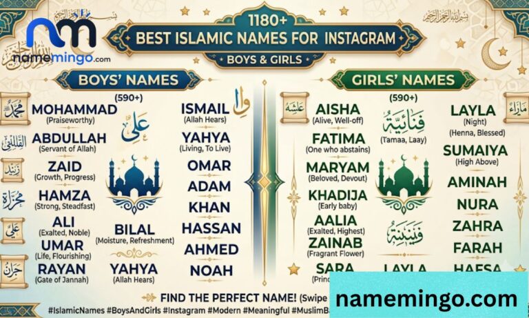 _1180+ Best Islamic Names for Instagram (Boys & Girls) 