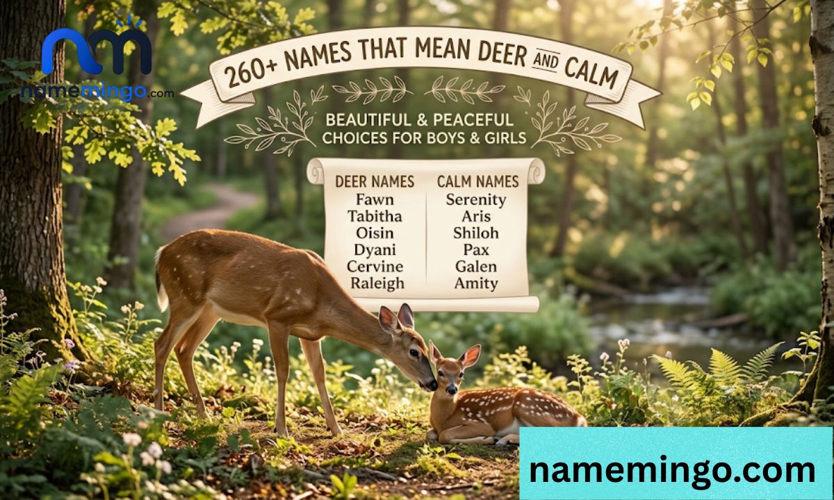 260+ Names That Mean Deer and Calm Beautiful & Peaceful Choices 
