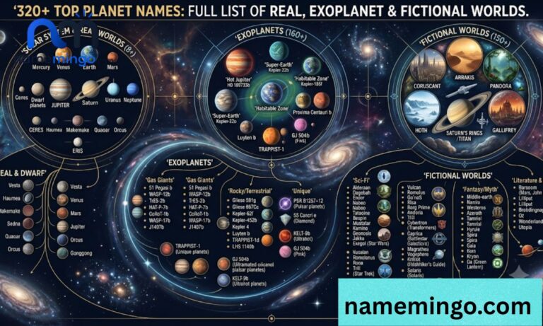 _320+ Top Planet Names Full List of Real, Exoplanet & Fictional Worlds