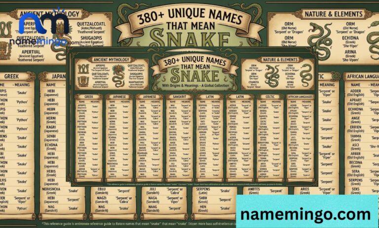 380+ Unique Names That Mean Snake (With Origins & Meanings) 