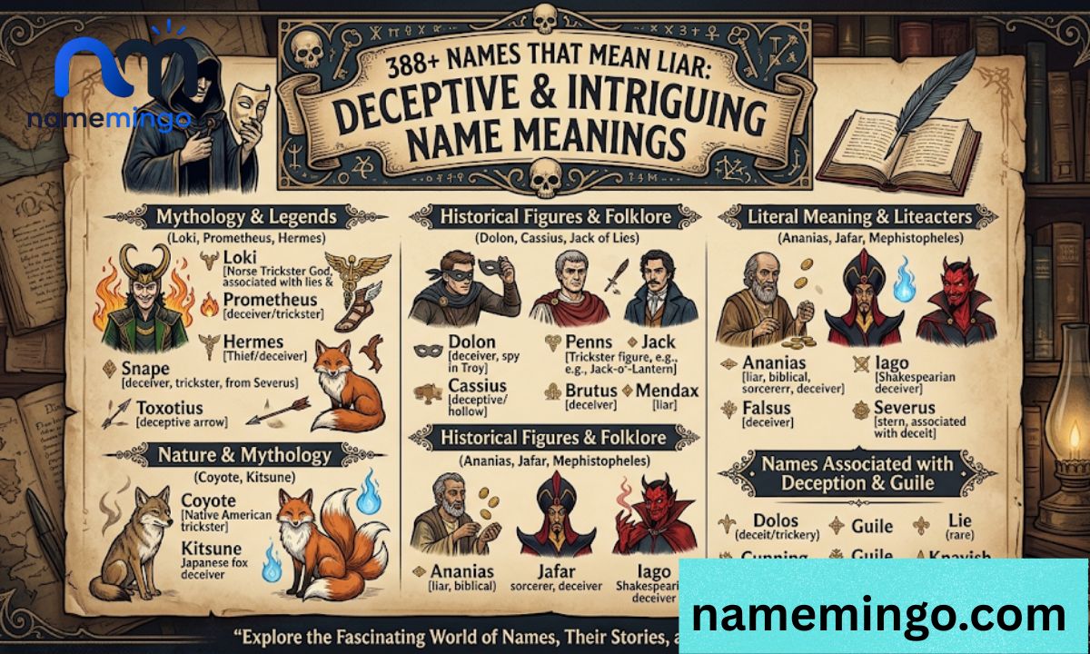 388+ Names That Mean Liar Deceptive & Intriguing Name Meanings 