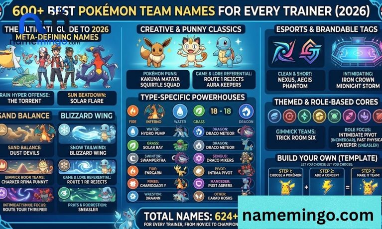 600+ Best Pokémon Team Names for Every Trainer (2026) 