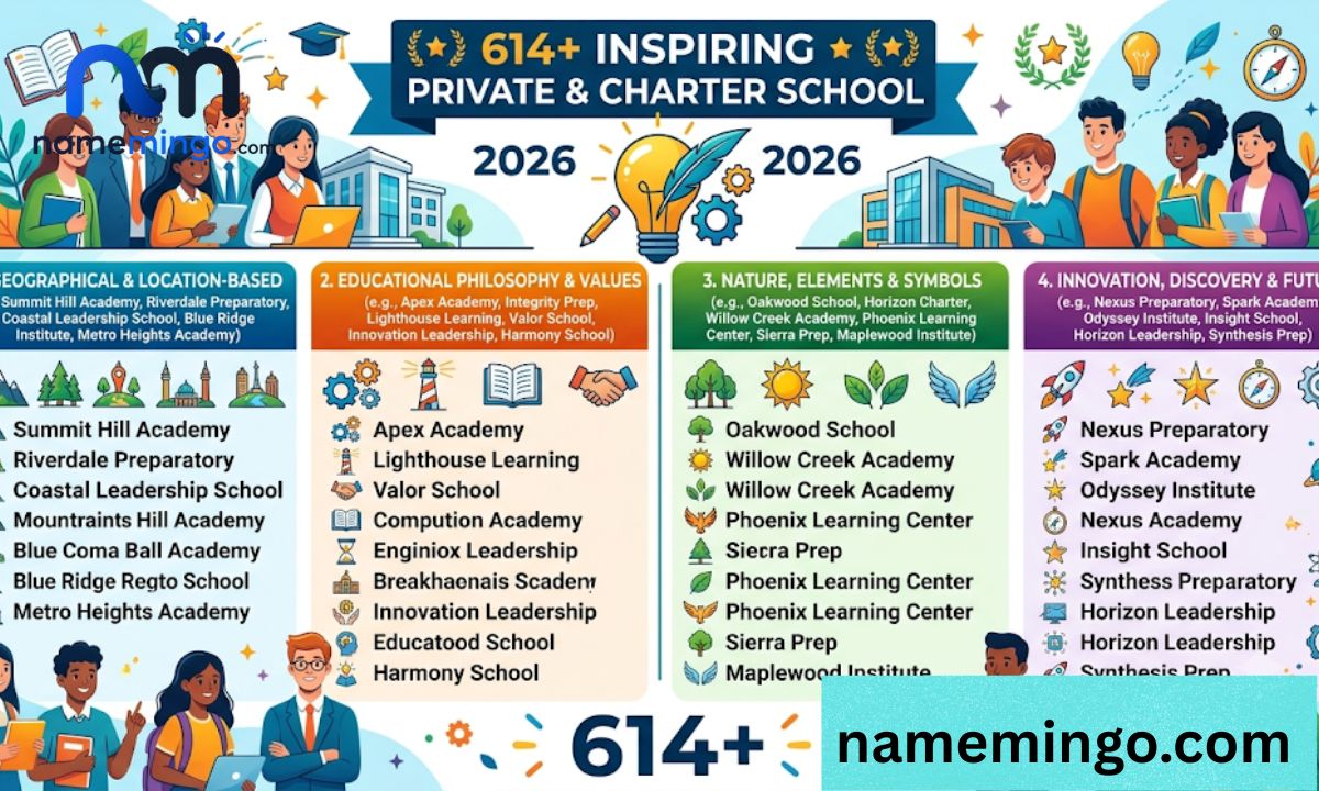 614+ Inspiring Private & Charter School Name Ideas (2026) 