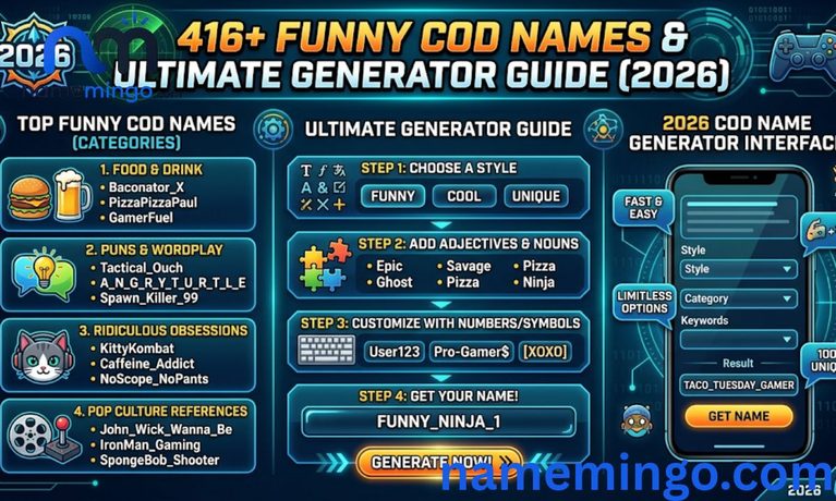 416+ Funny COD Names & Ultimate Generator Guide (2026) 