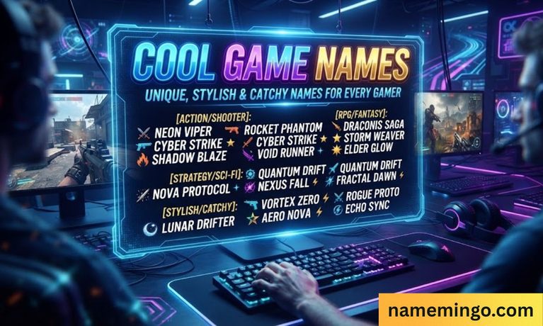 Cool Game Names