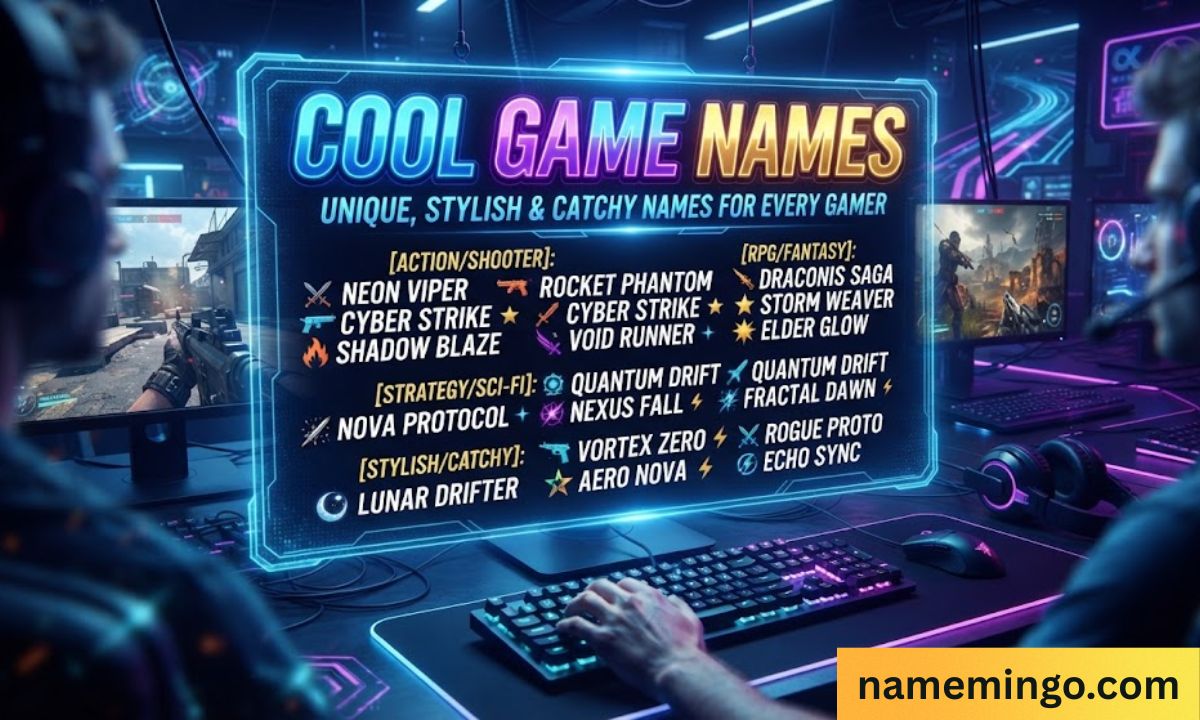 Cool Game Names