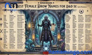279+ Best Female Drow Names for D&D 5e (With Meanings)