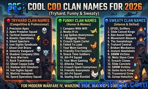 365+ Cool COD Clan Names for 2026 (Tryhard, Funny & Sweaty)