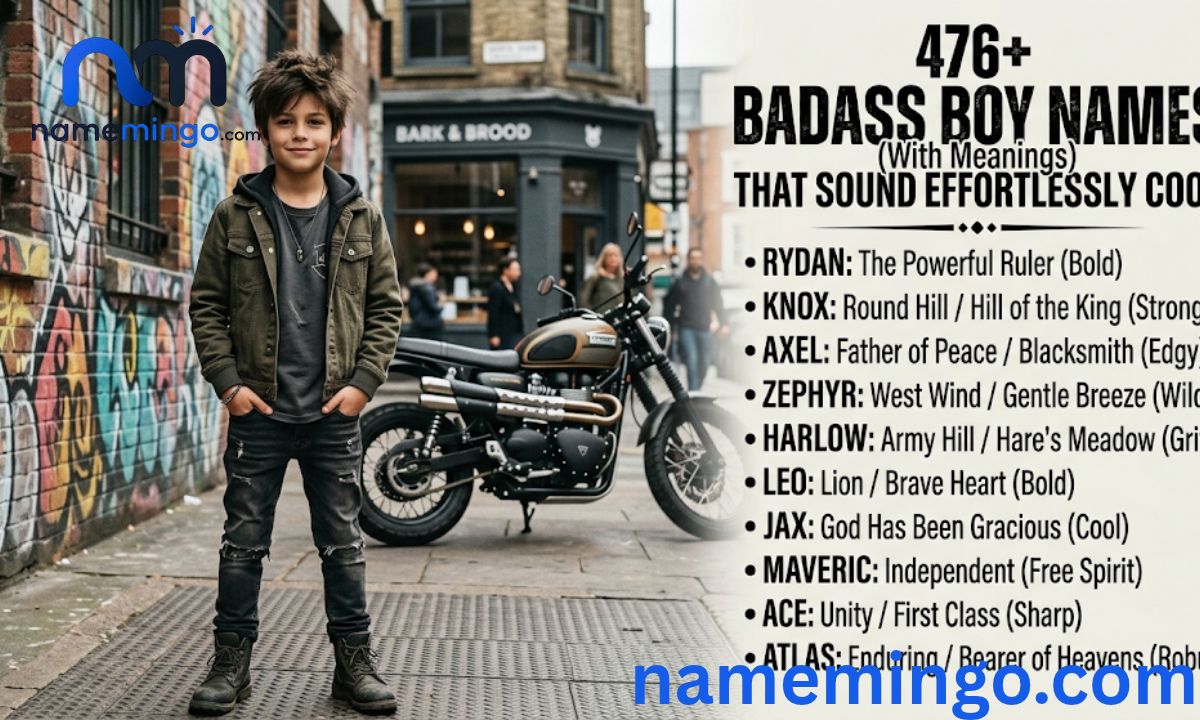 476+ Badass Boy Names (With Meanings) That Sound Effortlessly Cool 
